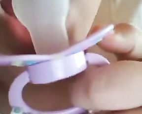 Gargling and Playing with Adult Pacifier