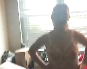 Housewife Puts on Crotchless Lingerie & Spreads her Legs so you can witness Labia