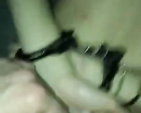 NYMPH-ACQUAINTANCE in Red Lingerie Gets Manacled and Humped