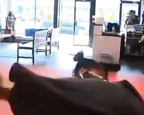 Marvellous Dark-Hued Martial Arts Lady Punches (a Bit of POINT OF GLANCE Included)