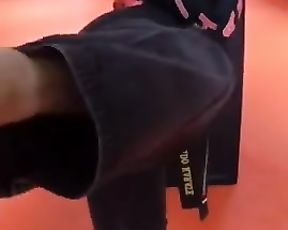 Marvellous Dark-Hued Martial Arts Lady Punches (a Bit of POINT OF GLANCE Included)