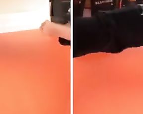 Marvellous Dark-Hued Martial Arts Lady Punches (a Bit of POINT OF GLANCE Included)