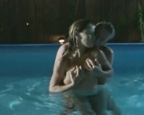 Flower Edwards Softcore Swimming Pool Sex Intercourse Sequence At Night