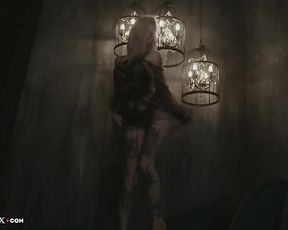 Red Fox Dancing Passionate Striptease in Underwear - Softsex Erotica