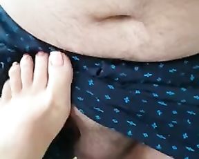 Feetteasing and some Soft PRICK BALL TORMENT Ginormous Alladin