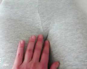 Toching Slit in Grey Mild Yogapants - Spread Trousers