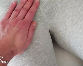 Toching Slit in Grey Mild Yogapants - Spread Trousers