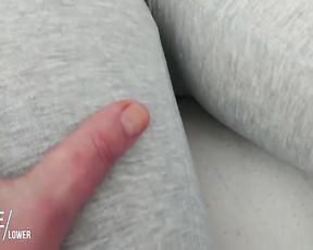 Toching Slit in Grey Mild Yogapants - Spread Trousers