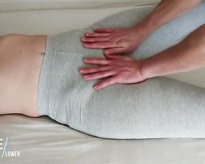 Toching Slit in Grey Mild Yogapants - Spread Trousers