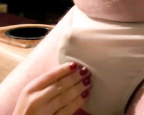 Panty-Female Teases me Wearing Sensitized Nylon Undies