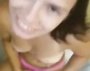 Tasting my own Piss from her Delicate Lips after a Long Golden Shower and DEEP FACEHOLE