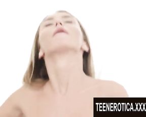 Flawless Platinum-Towheaded Teenager Katrin Tequila Commences Her Day With a Raunchy Morning Booty-Romp