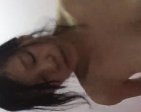 Asian gal sex naked dancing at home