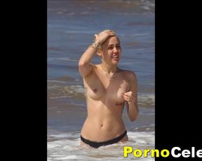 Miley Cyrus Heads Ballsack Naked Lustful Poon %26 Melons