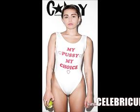 Miley Cyrus Bare Boinking Around With Fuck Stick Madcap Celebrity Girl