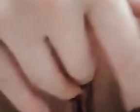 First-Timer duo - he films as she frigs her hairless open cootchie