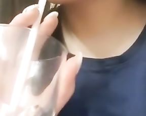 Pretty Teenage after Art Classes Decided to Paint her Bud and Shoots A Load up