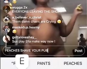 Super-Cute Peaches Bare Filthy Dancing in a Salon