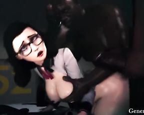 Elizabeth gets Boned - 3 dimensional toon movie game