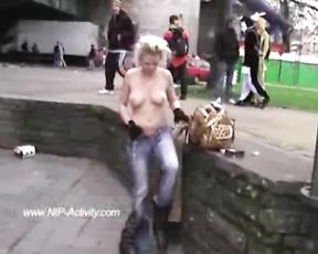 Katia Naked in Public two