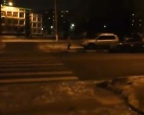 [real] Naked in Public Bus and on Streets, at Night.