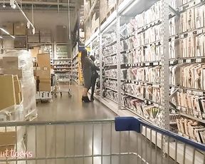 Nude Woman Ambles in the Supermarket