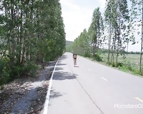 Bare Public Outdoor on Road and Sex Intercourse Fuck Stick Outdoor