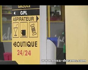 Naked in Public under my Semitransparent Raincoat