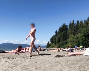 Lil' Shaft on Bare Beach - Part trio - his POUCH are Larger than his Trouser Snake! LOL SPH CFNM