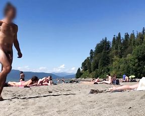 Lil' Shaft on Bare Beach - Part trio - his POUCH are Larger than his Trouser Snake! LOL SPH CFNM