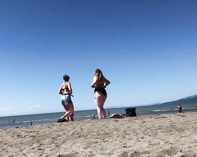 LITTLE SHAFT ON NAKED BEACH! PART four - FEMMES CHORTLING! WHERE'S HIS SHAFT? SPH CFNM