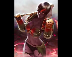 Uber-Sexy Girl Astartes - Warhammer 40 000 Softcore Flick