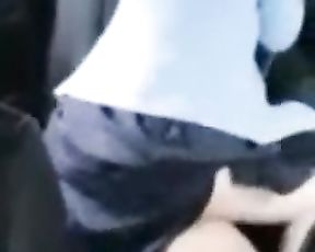 Tutor Rails a Schoolgirl in Backseat as Spouse Films!