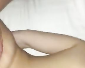 Close up girlfriend getting pummeled raw and caked in jizz