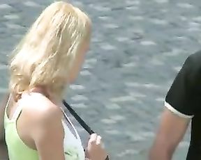 Giant delicate melons boucing in slowmo