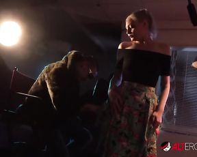 Cute blond Arielle Aquinas fucks the new director