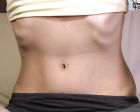 Nina Yaga crimson-red-hot nude yoga