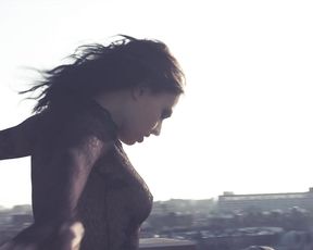 Nude Art - Naked Model on the Roof