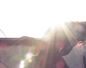 Nude Art - Naked Model on the Roof