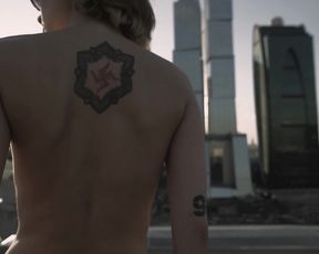 Nude Model and Moscow CITY