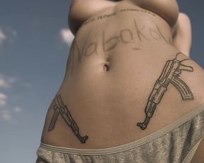 Nude Model and Moscow CITY