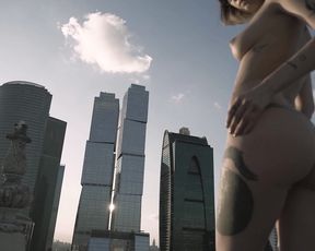 Nude Model and Moscow CITY
