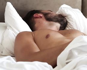 Explicit Male -Masturbation Guy on the Bed