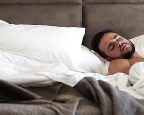 Explicit Male -Masturbation Guy on the Bed