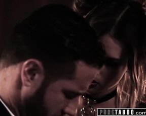 UNSPOILED TABOO Kristen Scott Punk Teenager Blackmails Tutor into Raunchy Hookup