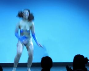 Naked Asian Art Performance - Miyuki Divine - The Burlesque Strip