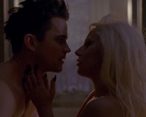 Topless scene Lady Gaga nude in American Horror Story S5 E9 