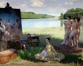 Blandine Bury, Coralie Revel, Lea Wiazemsky naked - Louis XV, Bordertown