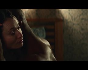 Naked scene Emily Browning - American Gods s01e02-04 (2017) TV show nudity video