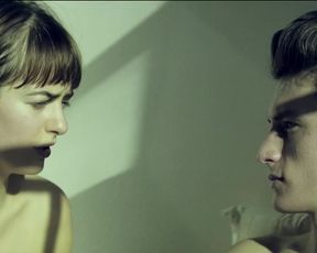 Olya Zueva, Melissa Saint-Amand - Trash Can on the Left (2015) celebrity hot scene